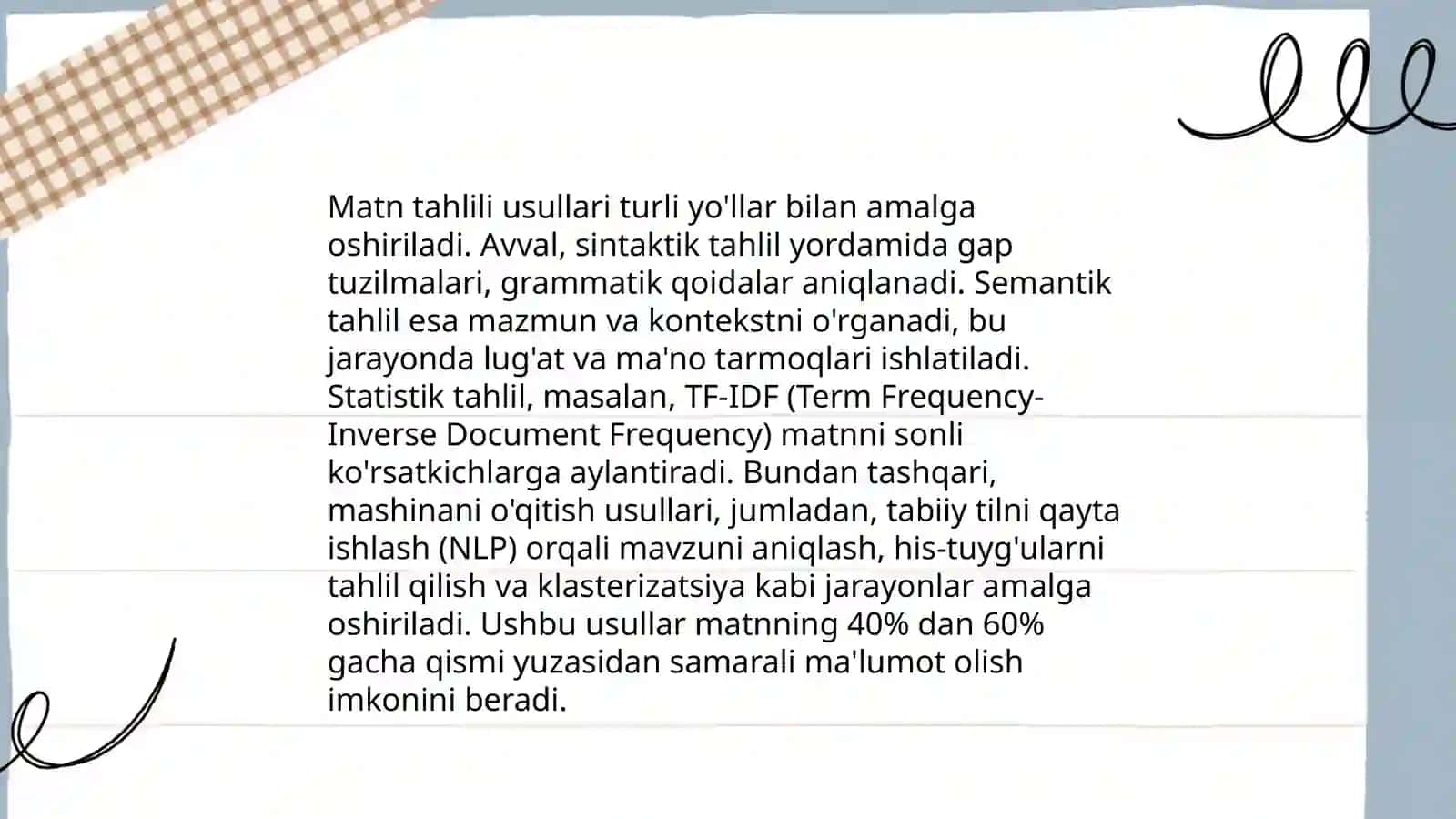 Matn tahlili usullari 3