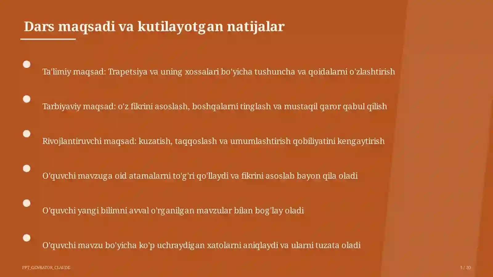 Trapetsiya va uning xossalari (8-sinf) 3