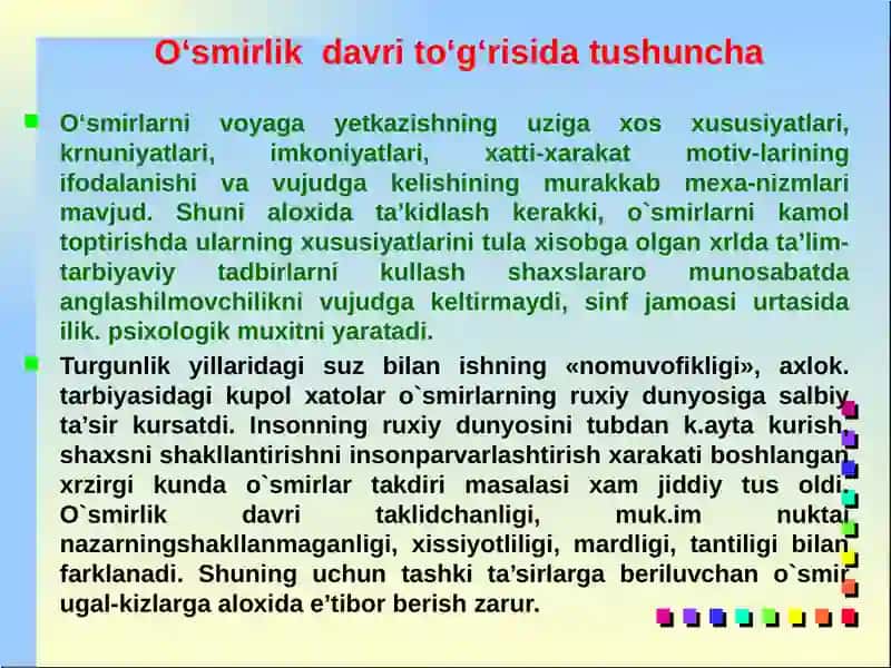 O‘smirlarda somatik kasalliklar 3