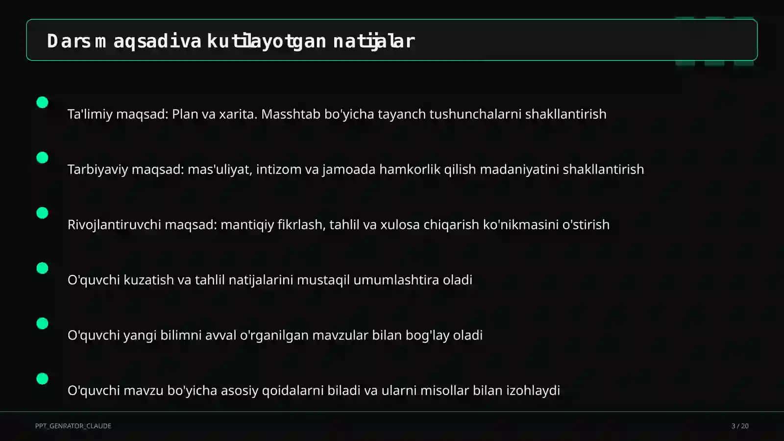 Plan va xarita. Masshtab (5-sinf) 3