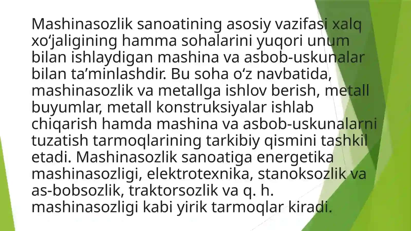 Mashinasozlikning zamonaviy texnika va texnalogiyalari 3