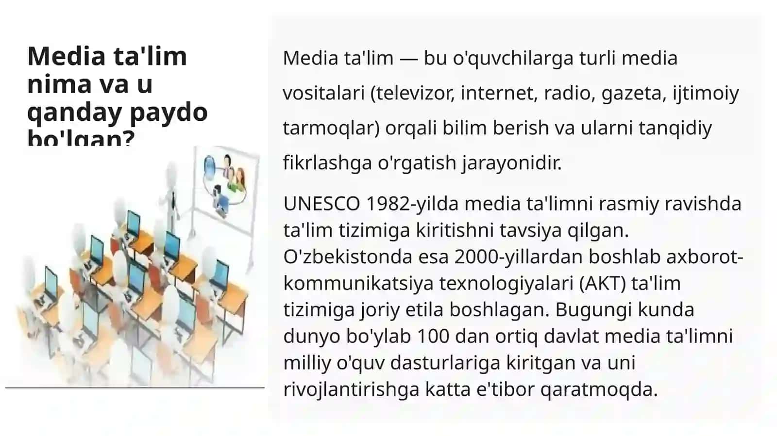Media ta'limning pedagogikada tutgan o'rni va ahamiyati 3