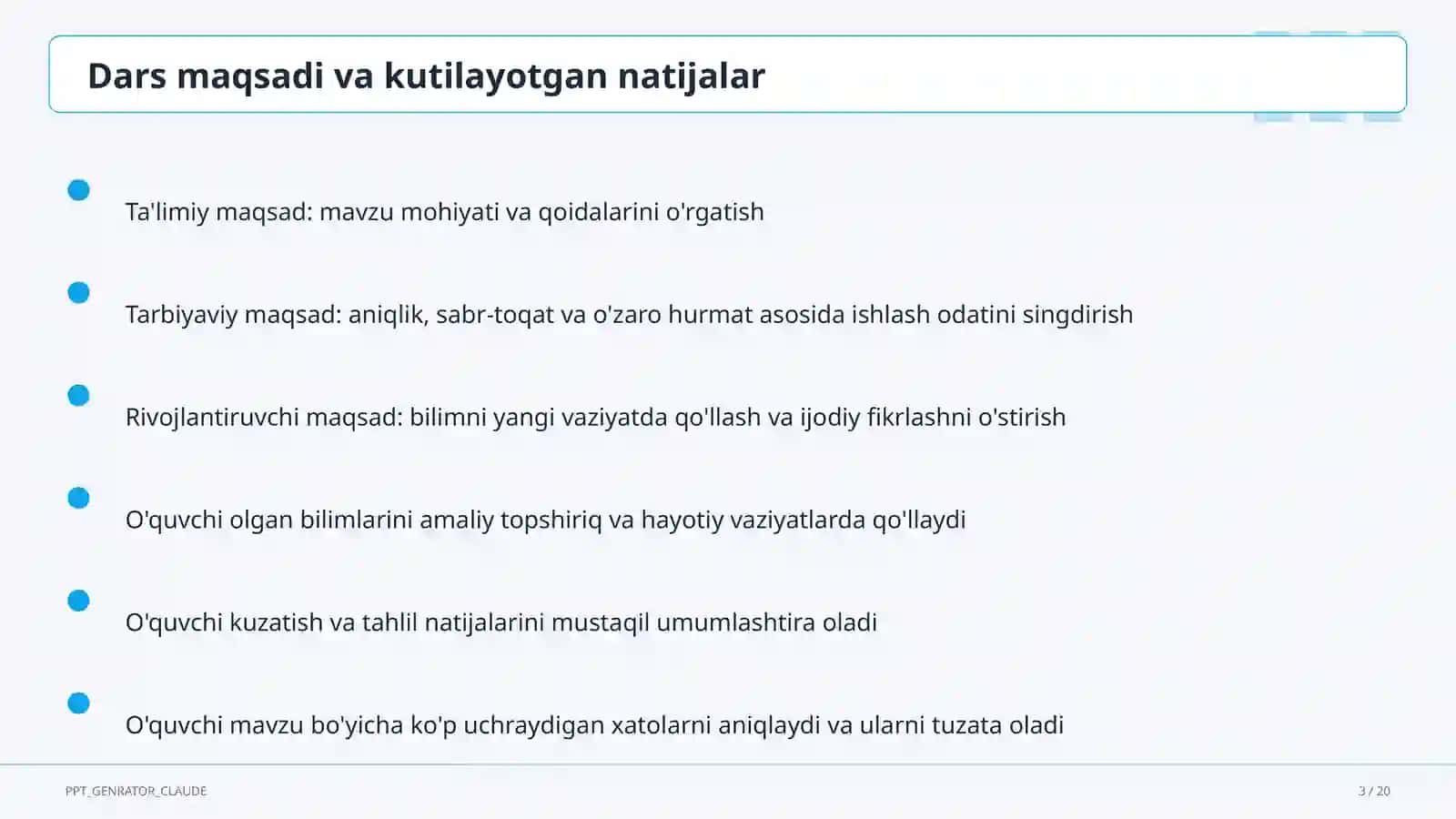 Inson huquqlari va erkinliklari (9-sinf) 3