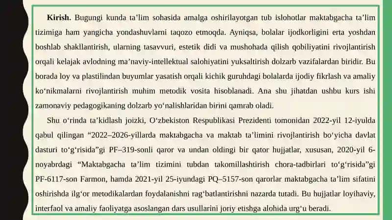 MAKTABGA TA’LIM TASHKILOTLARTIDA HAYKALTAROSHLIK ASARLARI BILAN TANISHTIRISH USULLARI 3