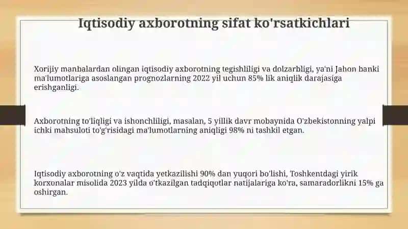 Iqtisodiy Axborotni Tahlil Qilish va Qo‘llash 3