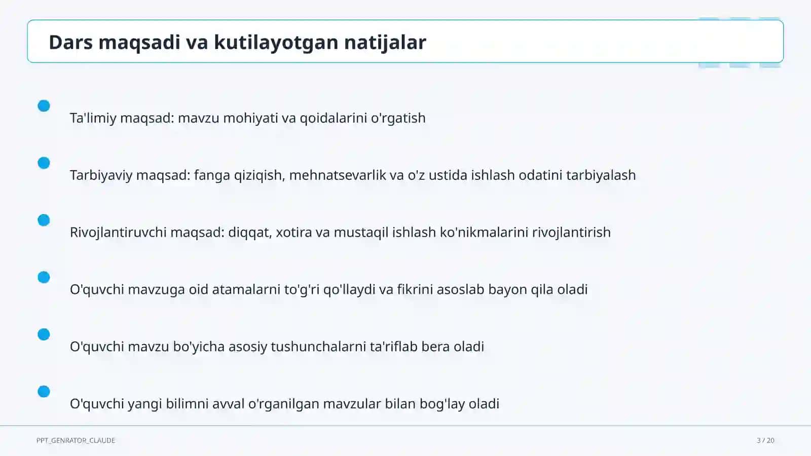 Excel dasturida formulalar va diagrammalar (7-sinf) 3