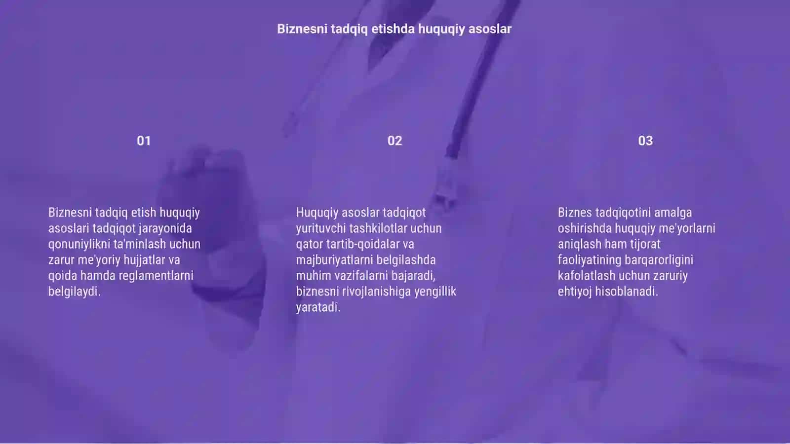Biznesni tadqiq etish huquqiy asoslari 3
