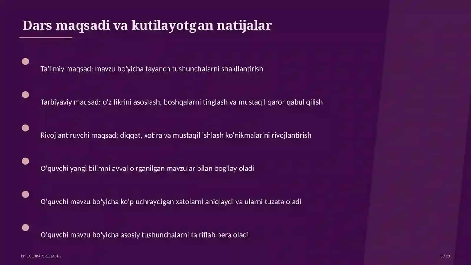 PowerPoint dasturida taqdimot yaratish (7-sinf) 3