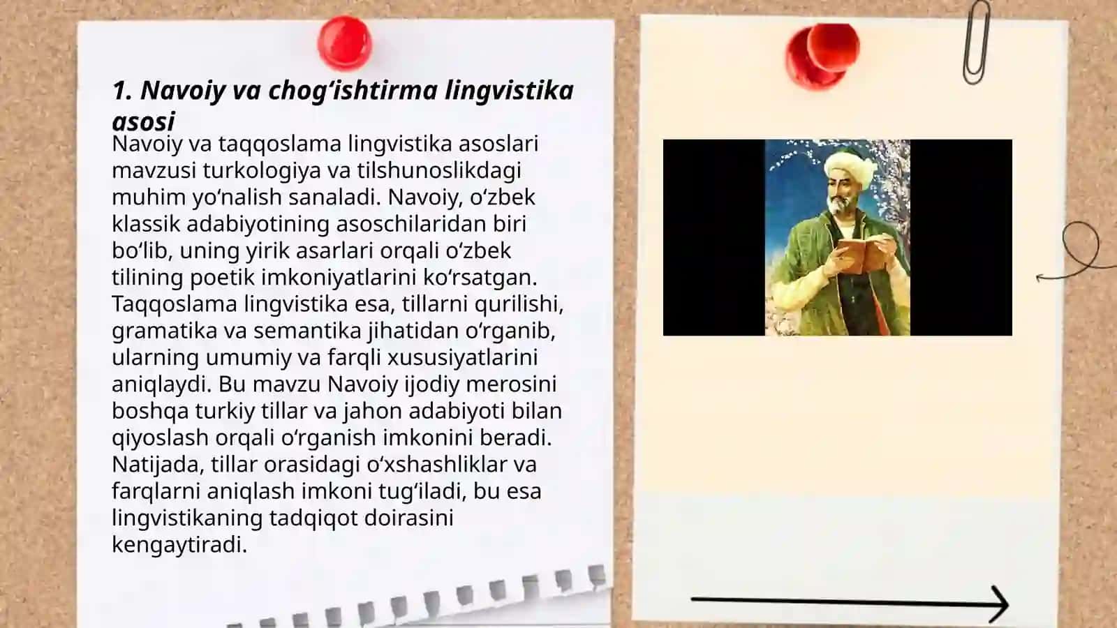 Navoiy chog‘ishtirma lingvistikaning otasi Leksik qarashlari 3