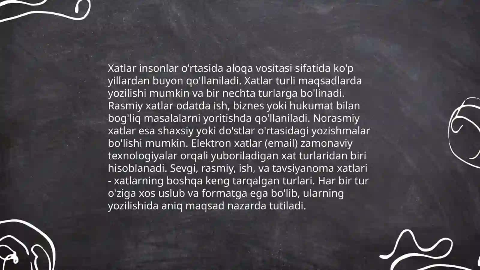 Xatlar,axborot xati va da'vo xatlari 3