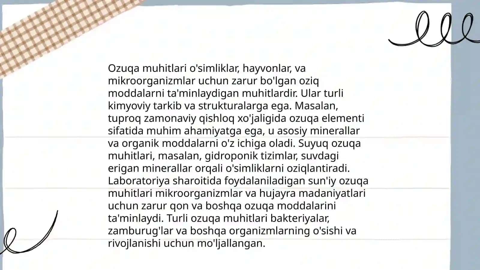 Ozuqa muhitlari.Bakteriyalar hujayrasiga moddalarning òtish mexanizmi.Roli Mamadaliyeva Ruxshona 3