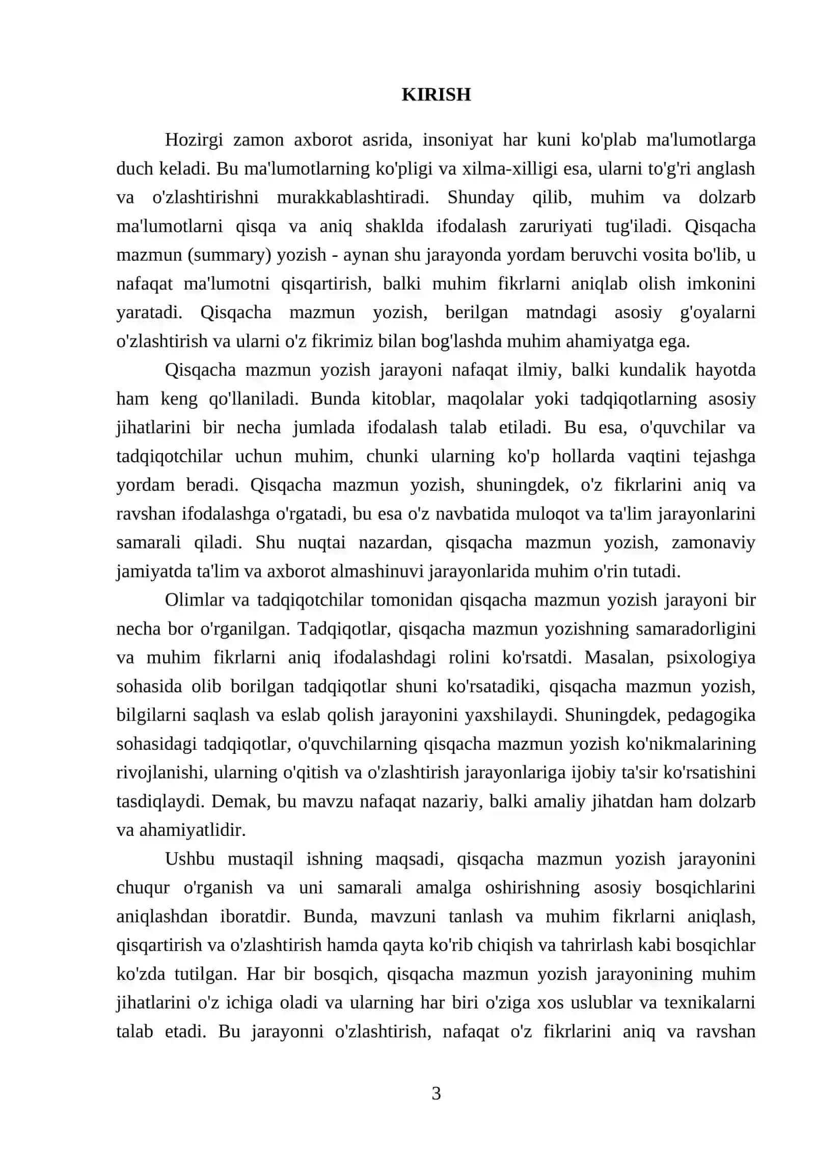 Summary writing 3