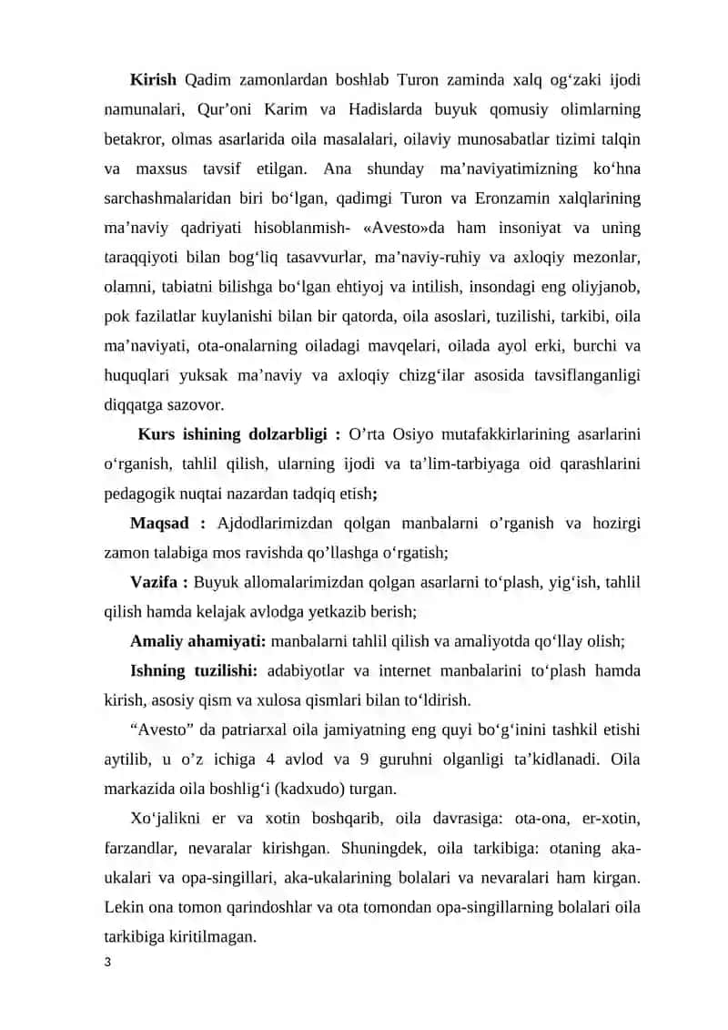 Qadimgi davrlarda o‘rta osiyoda oila tarbiyasiga oid qarashlar 3