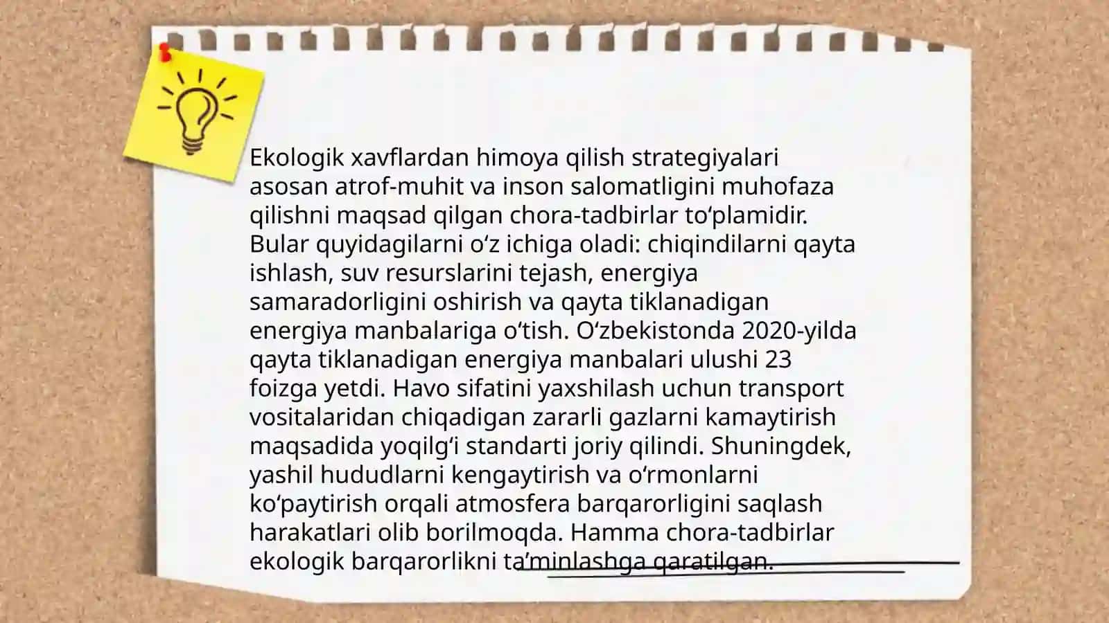 Ekologik xavflardan himoya qilish strategiyalari 3
