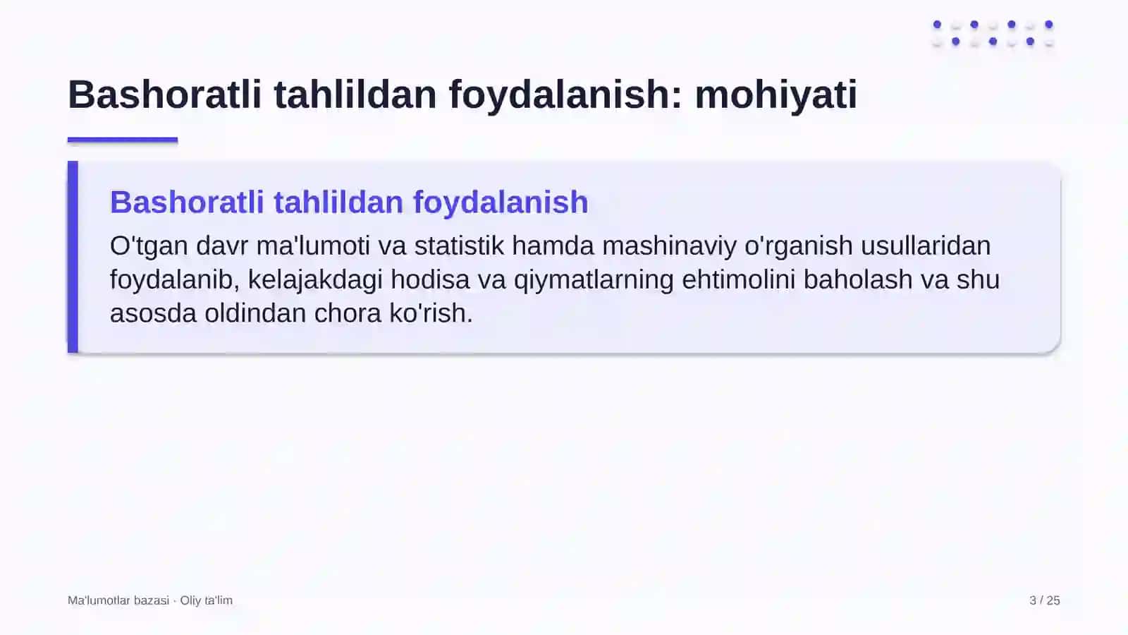 Quyonchilikda bashoratli tahlildan foydalanish 3