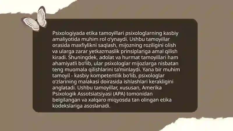 Psixologiya sohasida etika va gender tushunchalari 3