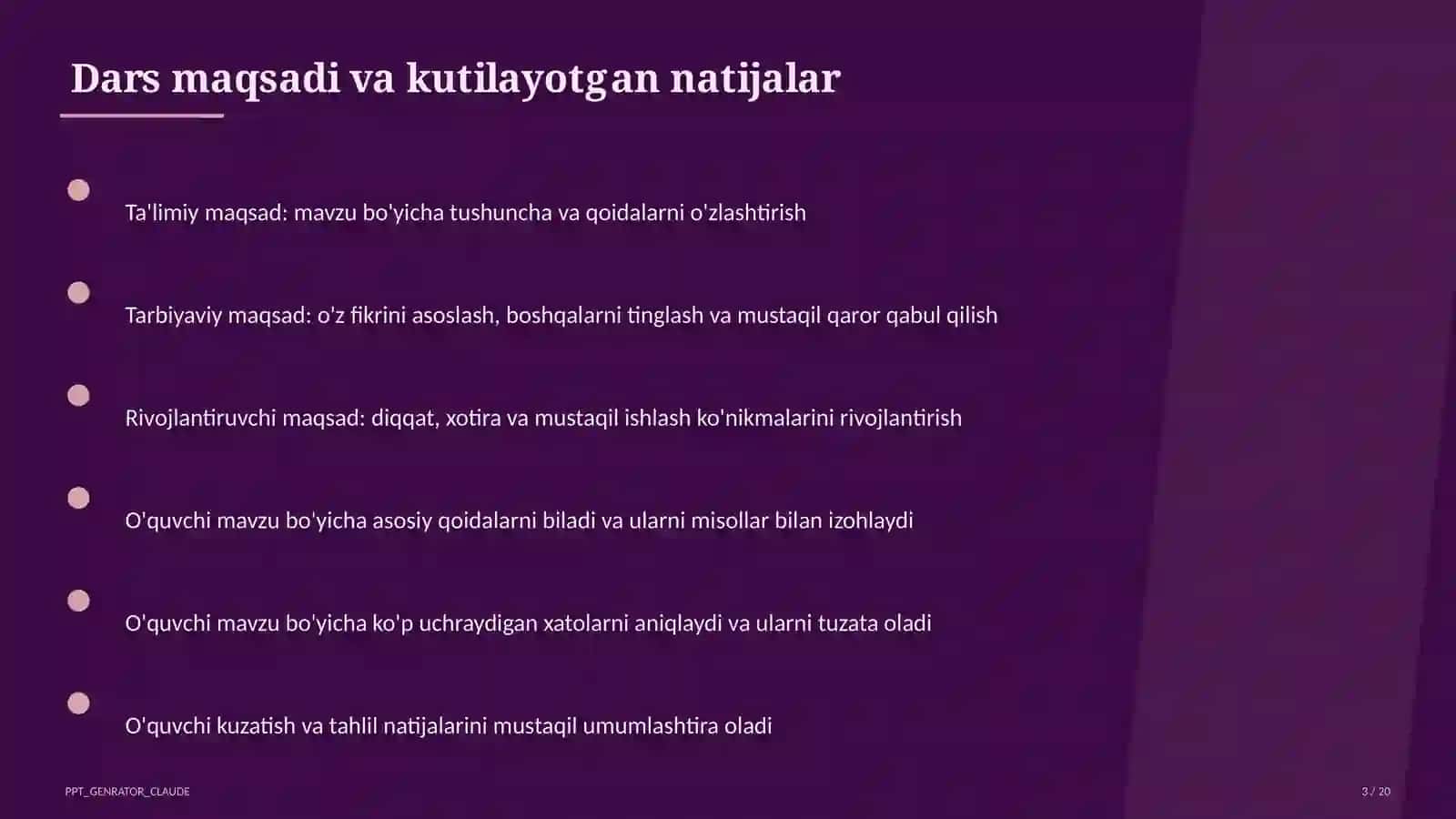 Interfaol metodlar: Venn diagrammasi va Insert 3