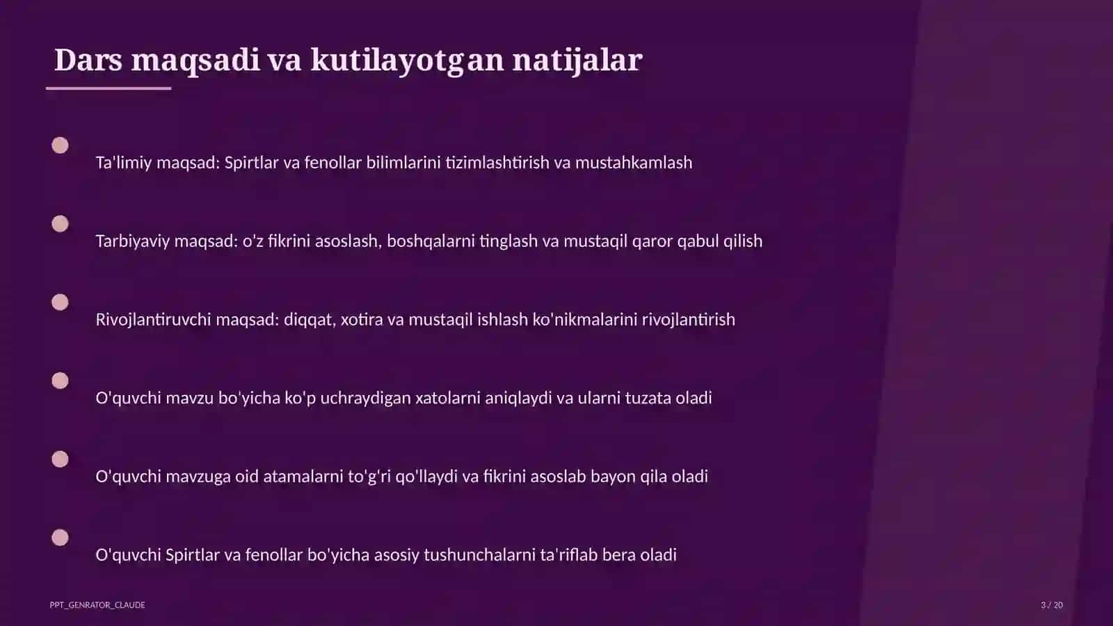 Spirtlar va fenollar (10-sinf) 3