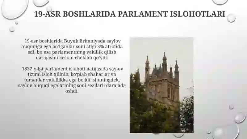 Ingliz parlamenti (XVII arsning ikkinchi yarmi XIX arsda) 3