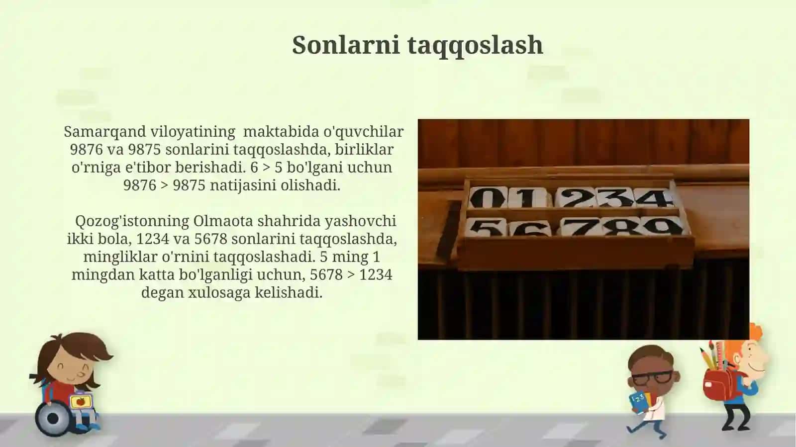 Ko‘p xonali sonlarni raqamlashni oʻrganish 3