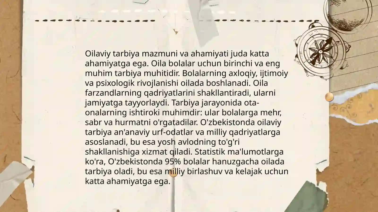 Oilada bolani sitosiy va huquqiy ruhda tarbiyalashning shakl mrod vositalari 3
