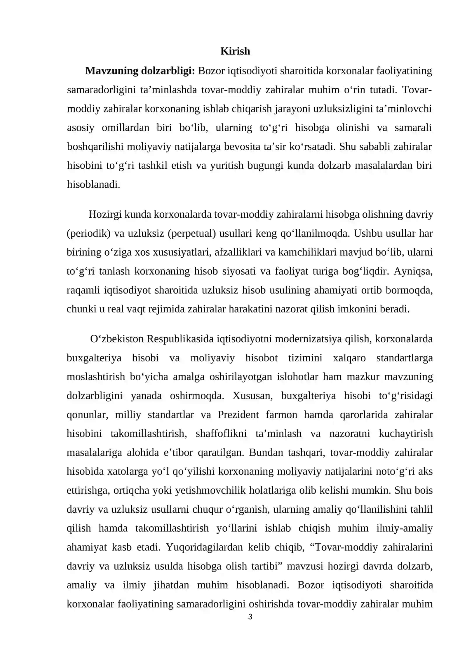 TOVAR-MODDIY ZAHIRALAR HISOBINI TAKOMILLASHTIRISH YO‘LLARI 3