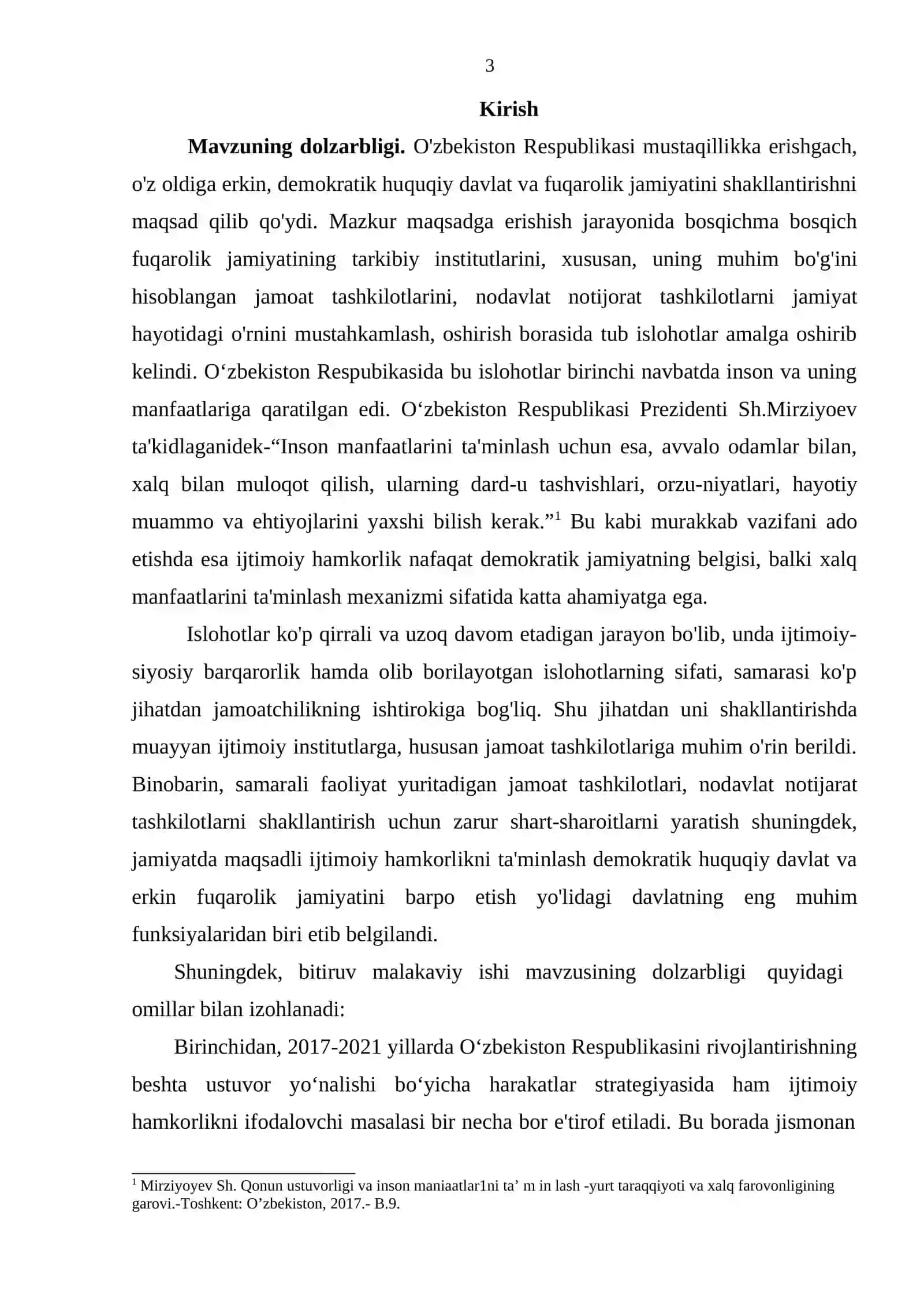 Ijtimoiy-madaniy faoliyatda ijtimoiy hamkorlikning namoyon bo‘lishi va jamiyat taraqqiyotidagi o‘rni 3