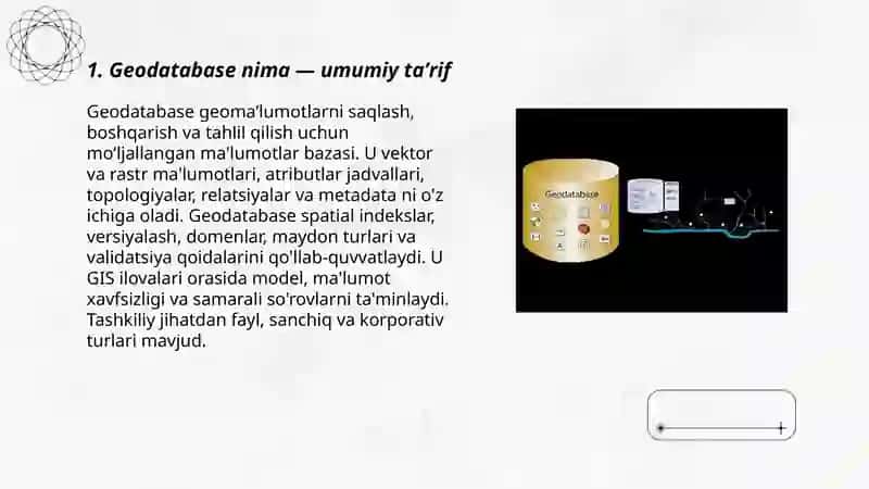 Geodatabase nima 3