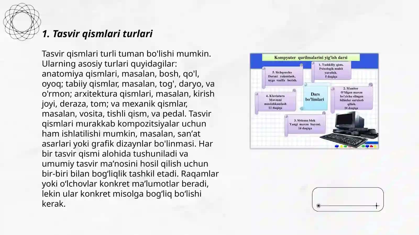 Tasvir qismlaridan nusxa olish,kesib tashlash yoki joylashtirishdan foydalanish 3