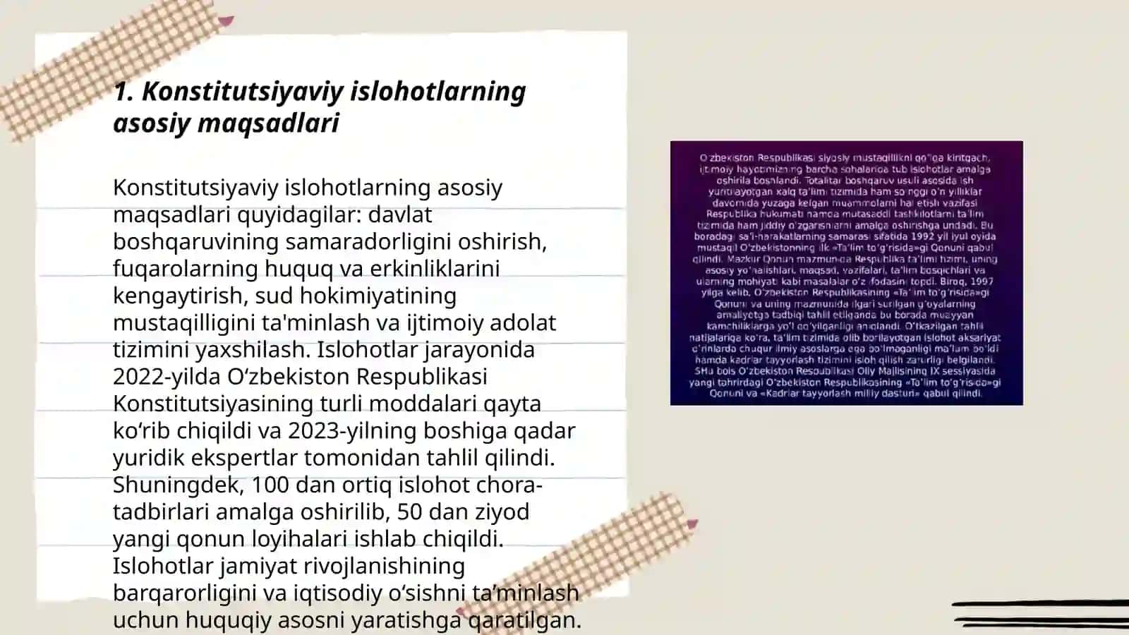Konstitutsiyaviy islohotlar hamda ularning mazmun mohiyati 3