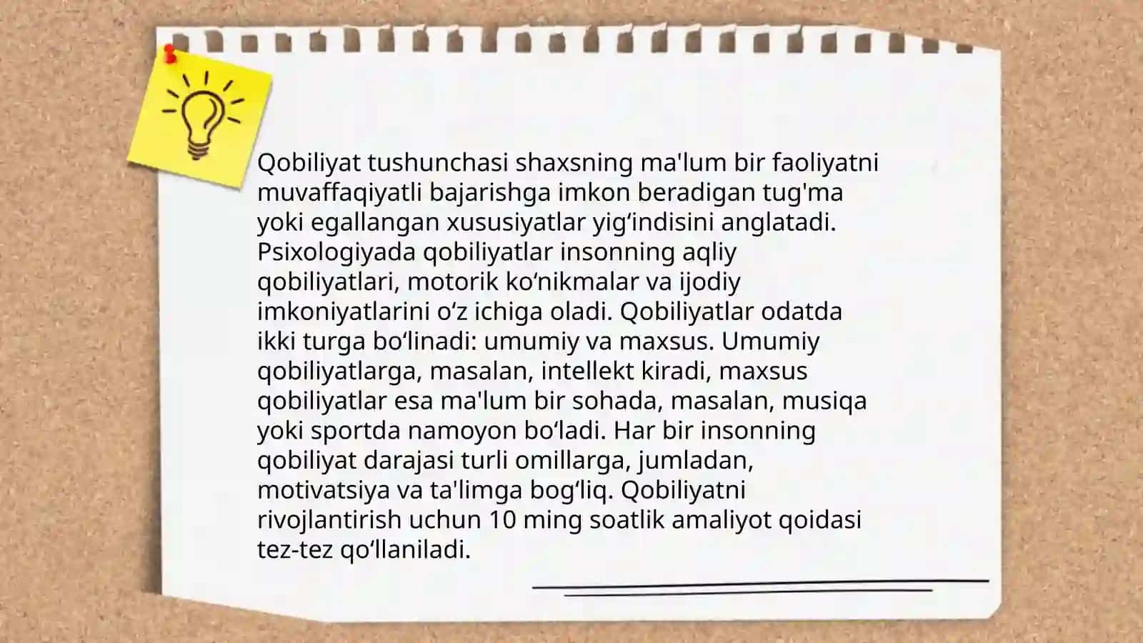 Qobiliyat va Pedagogik Qobiliyat 3