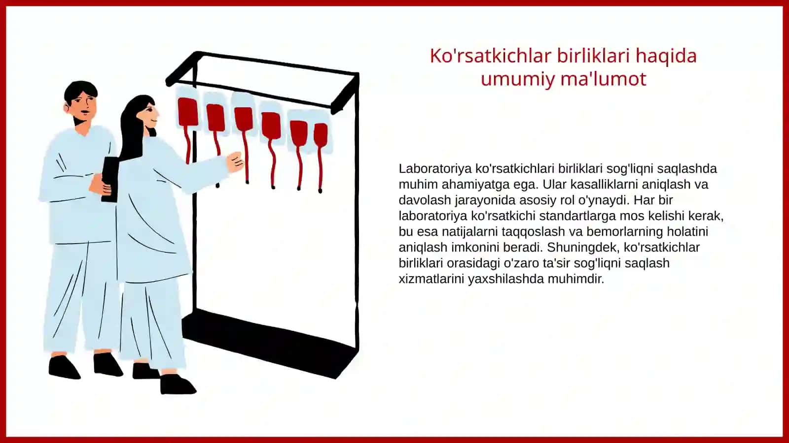 Klinik laborator ko'rsatkichlar birliklarining standartlari 3