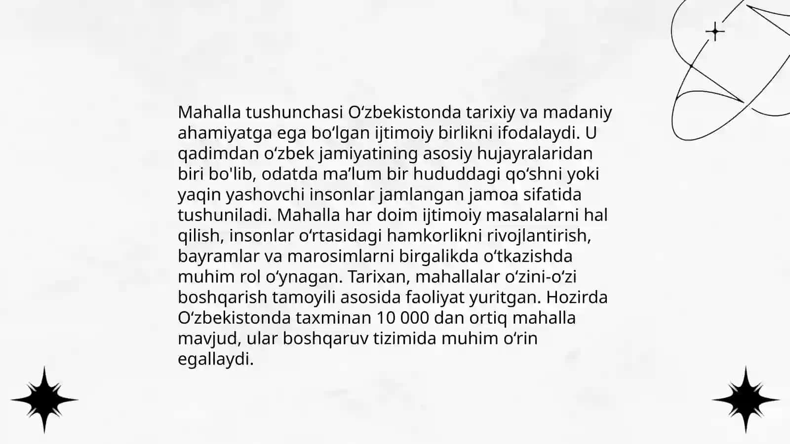 Mahalla -ijtimoiy o'z o'zini boshqarish organi 3