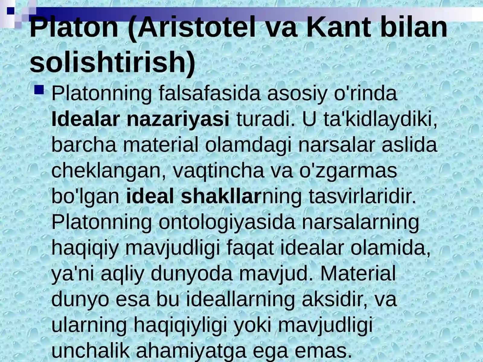Yevropamutaffakkirlari Platon, R.Dekart, D.Yumning falsafa ga oid qarashlari 3