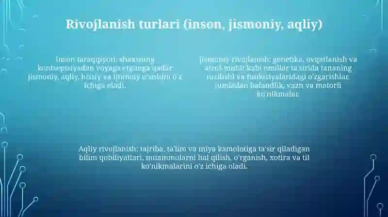 Rivojlanish Tushunchasi 3