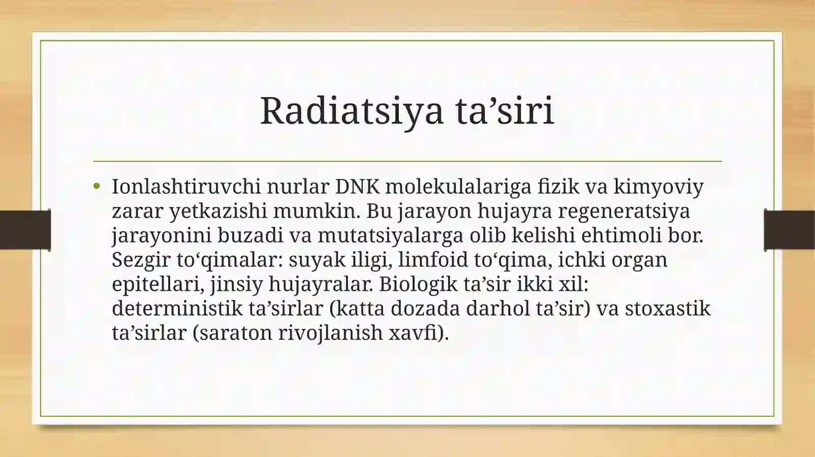 Bemorlar va personalradiatsionxavfsizlik asoslari 3