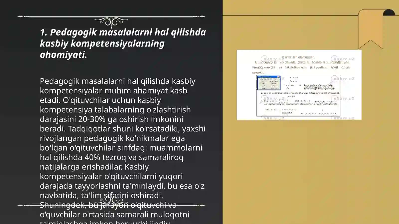 Pedagogik masala va vaziyatlarni yechishda kasbga oid bilimlardan foydalanish 3