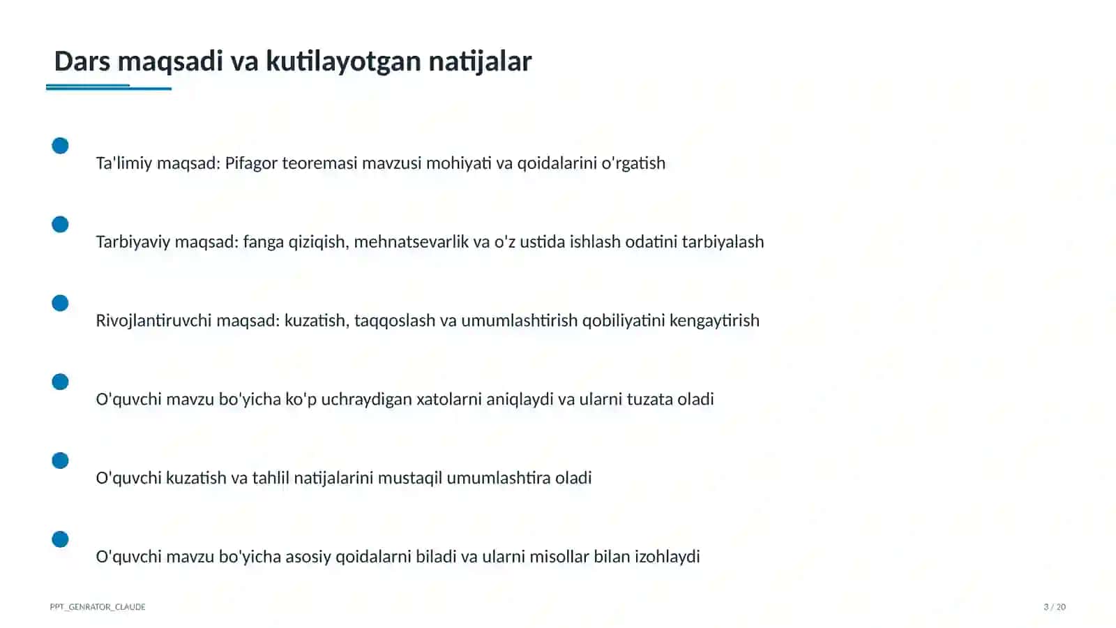 Pifagor teoremasi (8-sinf) 3
