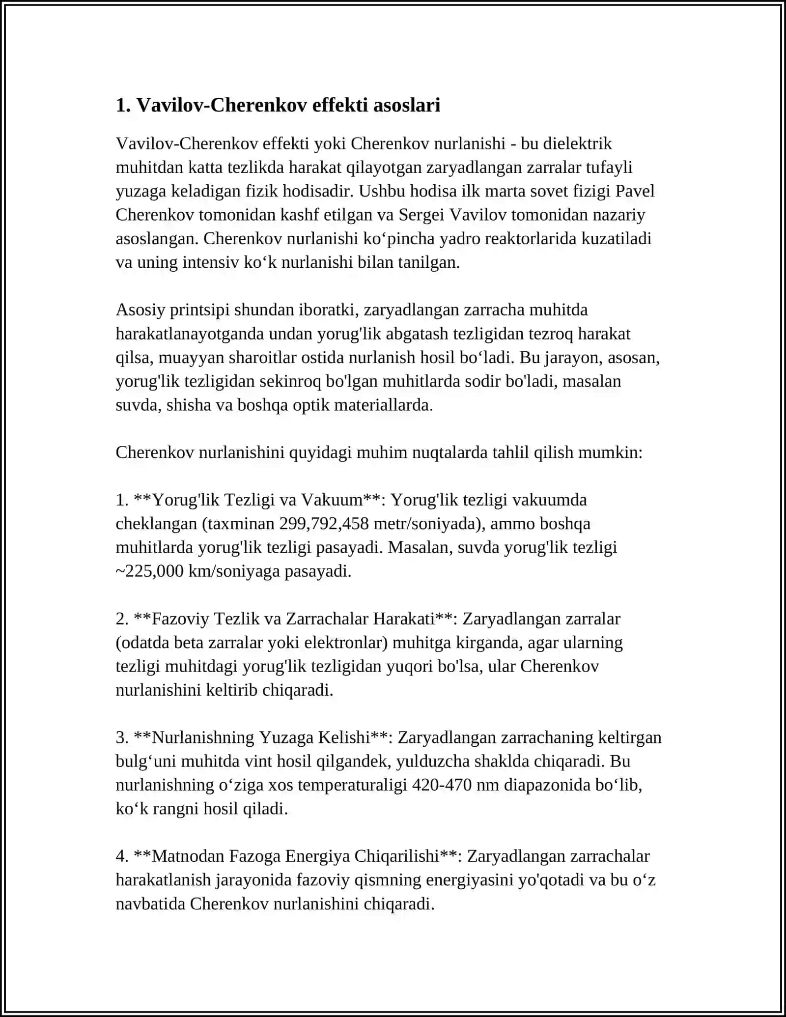 VAVILOV-CHERENKOV EFFEKTI 3