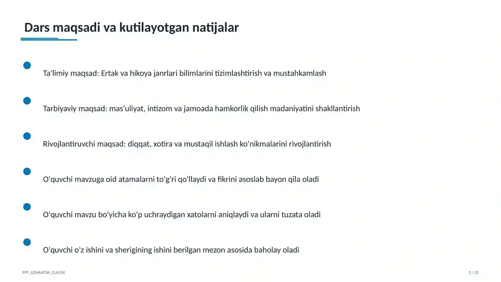 Ertak va hikoya janrlari (4-sinf) 3