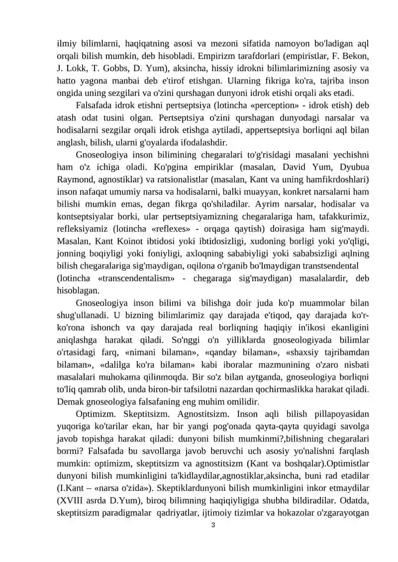 Bilish nazariyasi 3