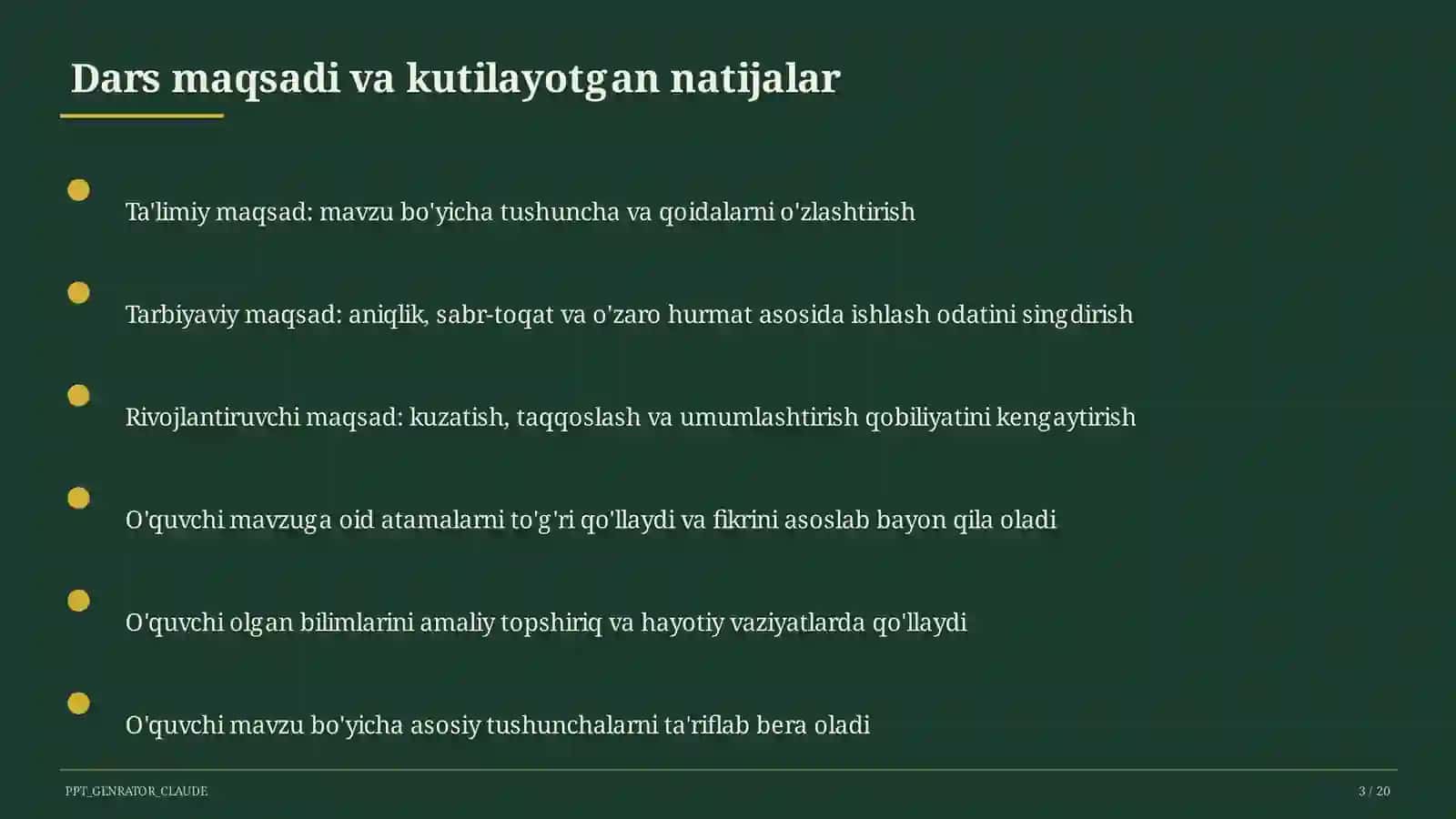 Saf mashqlari va tartib qoidalari (1-sinf) 3