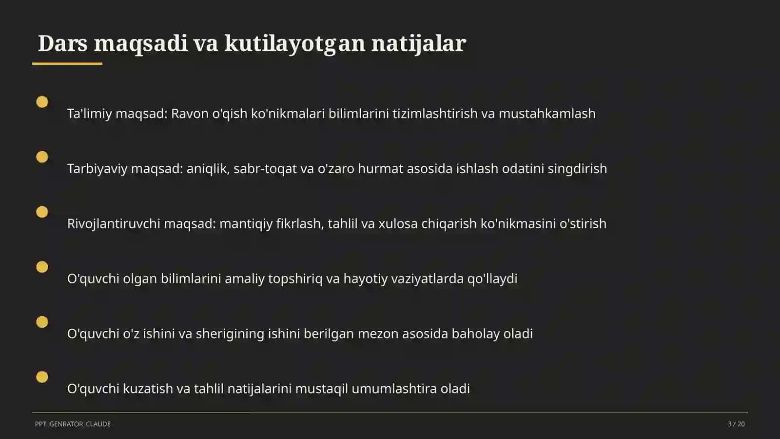 Ravon o'qish ko'nikmalari (1-sinf) 3