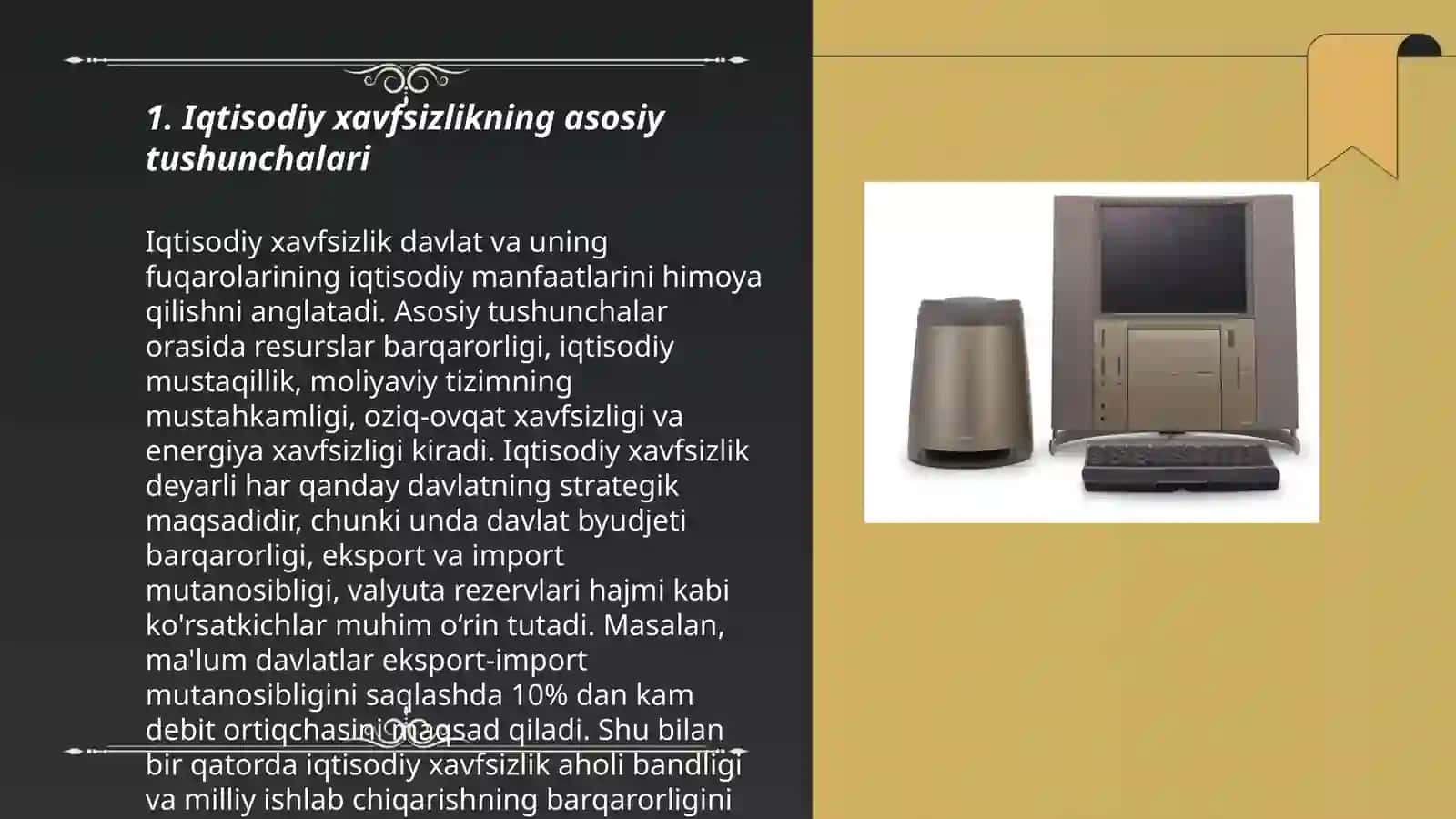 Iqtsodiy xafsizlik faniga kirish iqtsodiy xafsizlikningmohiyati va tarkibiy elimintlari 3