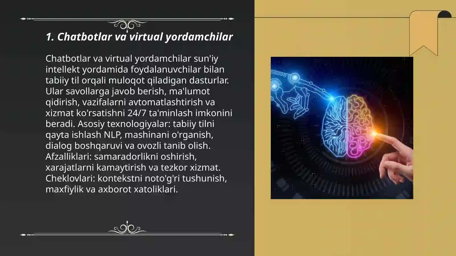 Chatbotlar va virtual yordamchilar 3