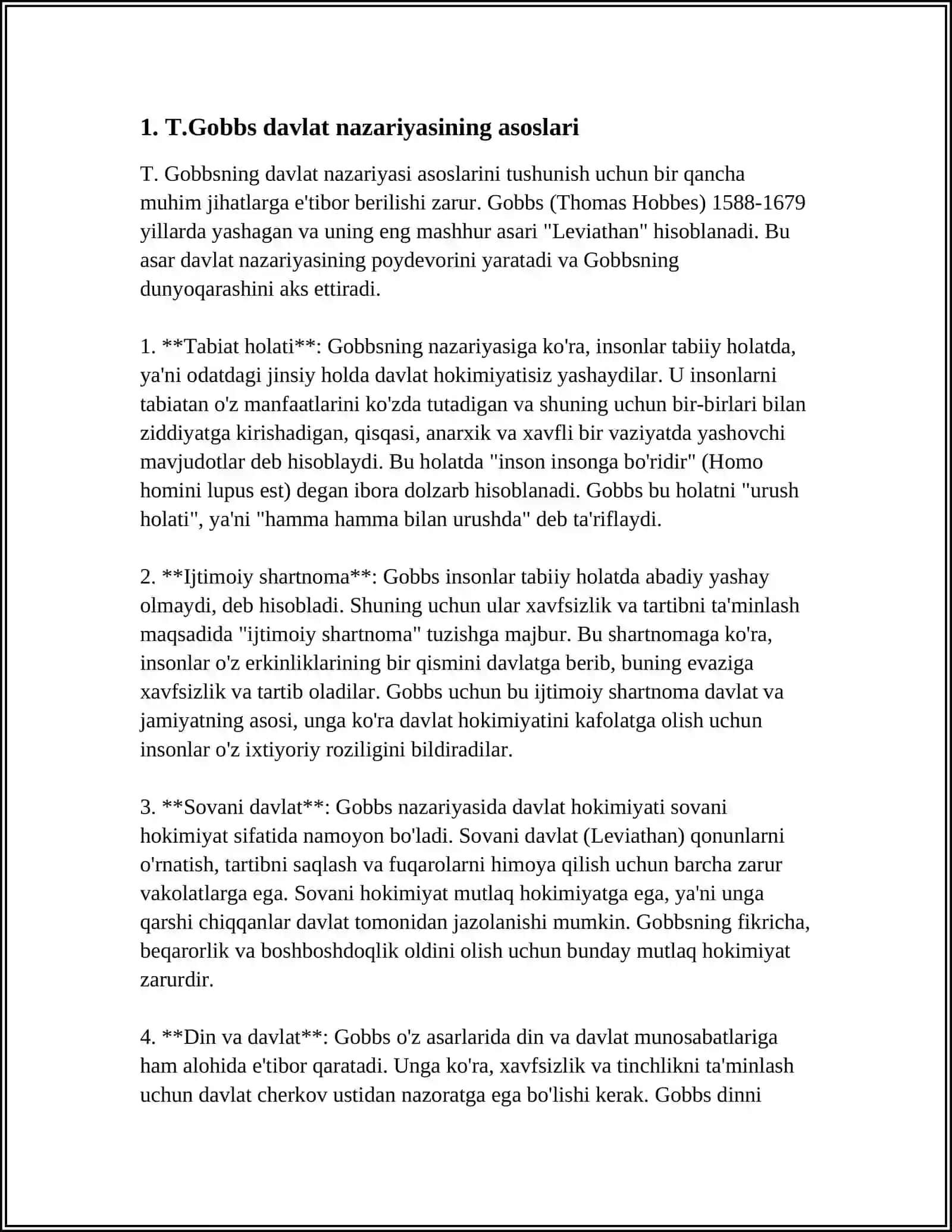 T.GOBBS DAVLAT HAQIDA 3