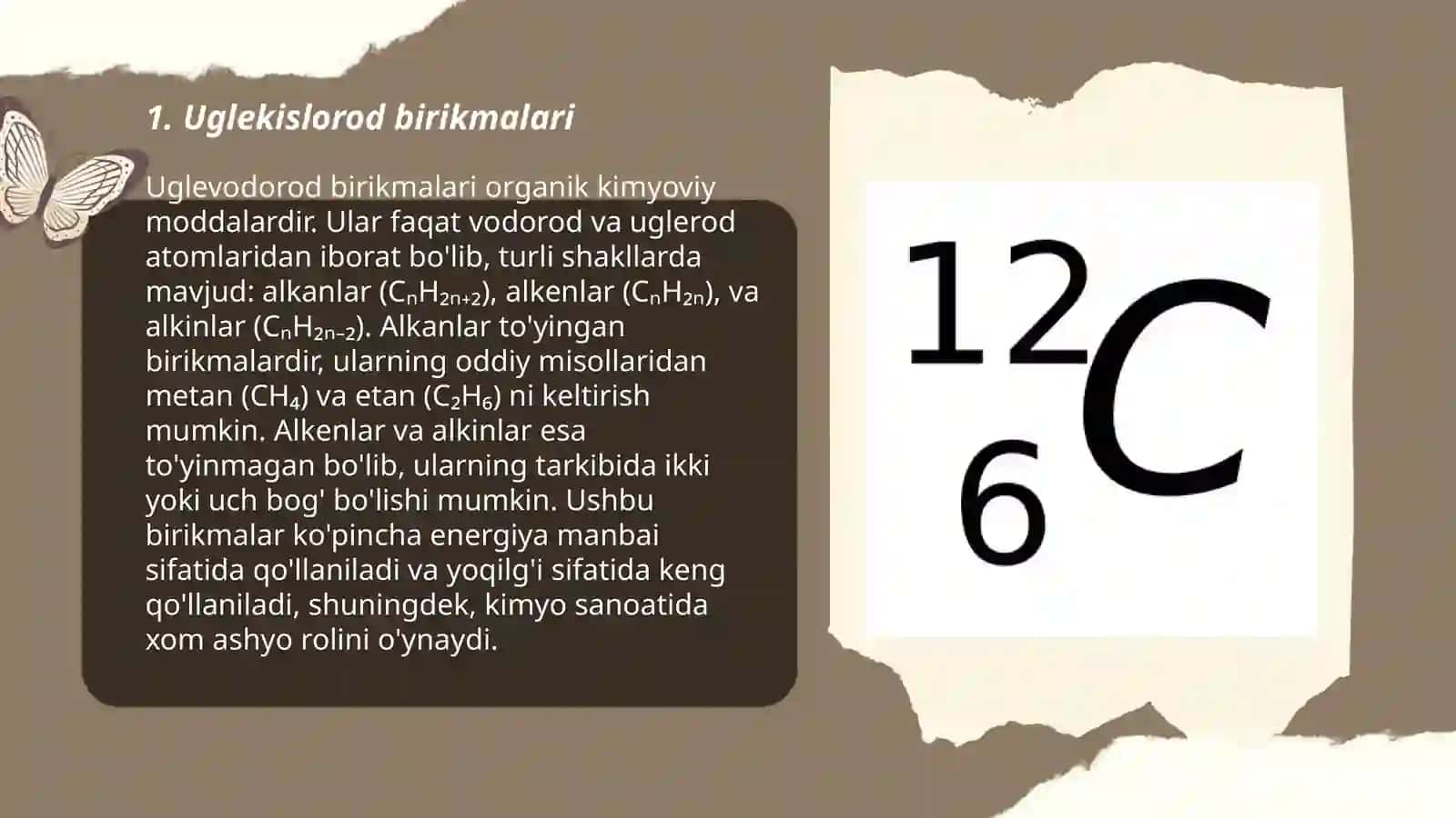 V A guruh elementlari (C misolida) 3