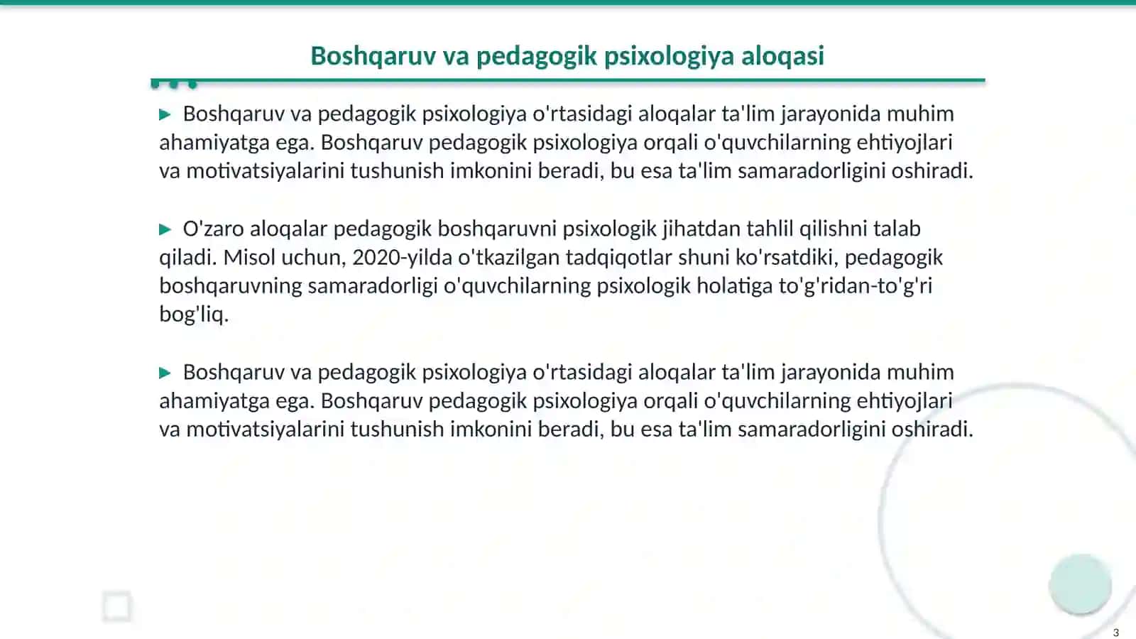 Boshqaruvning pedagogik-psixologik xususiyatlari 3