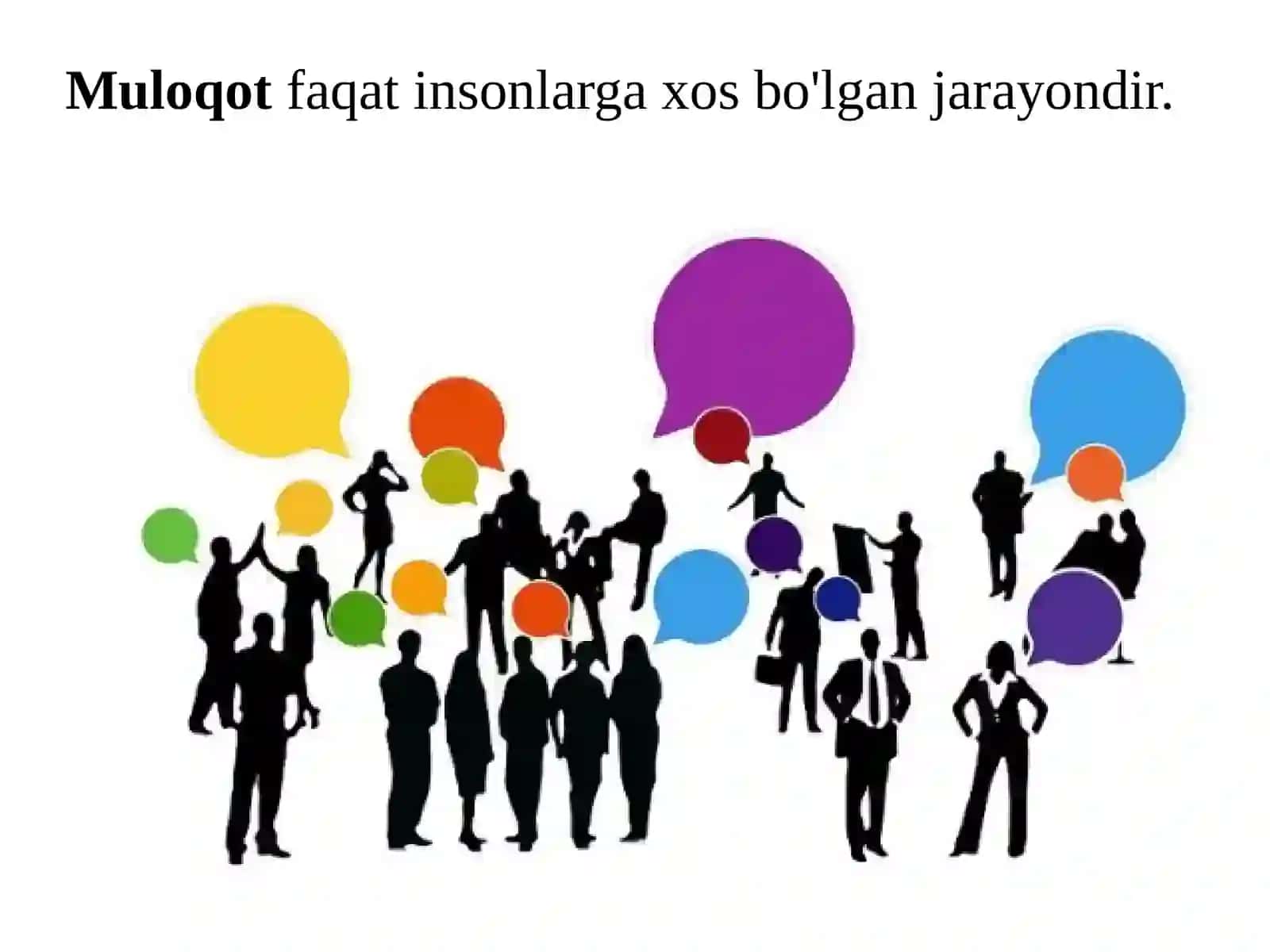 Muloqot ijtimoiy munosabatlarning ifodasi sifatida 3