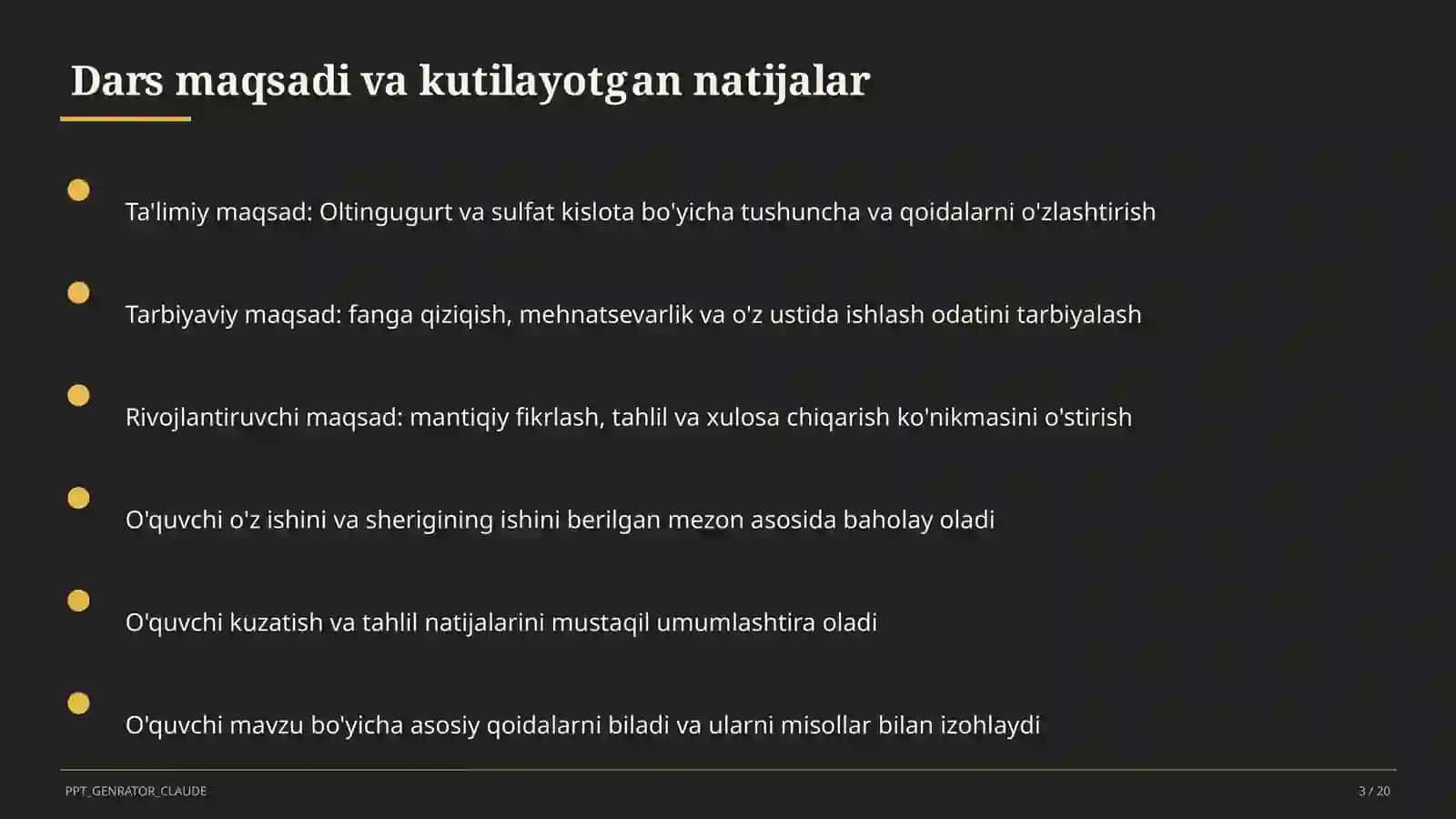 Oltingugurt va sulfat kislota (9-sinf) 3
